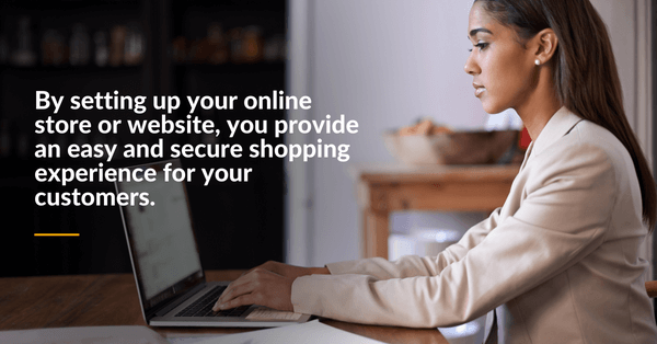 Setting up your online store or website